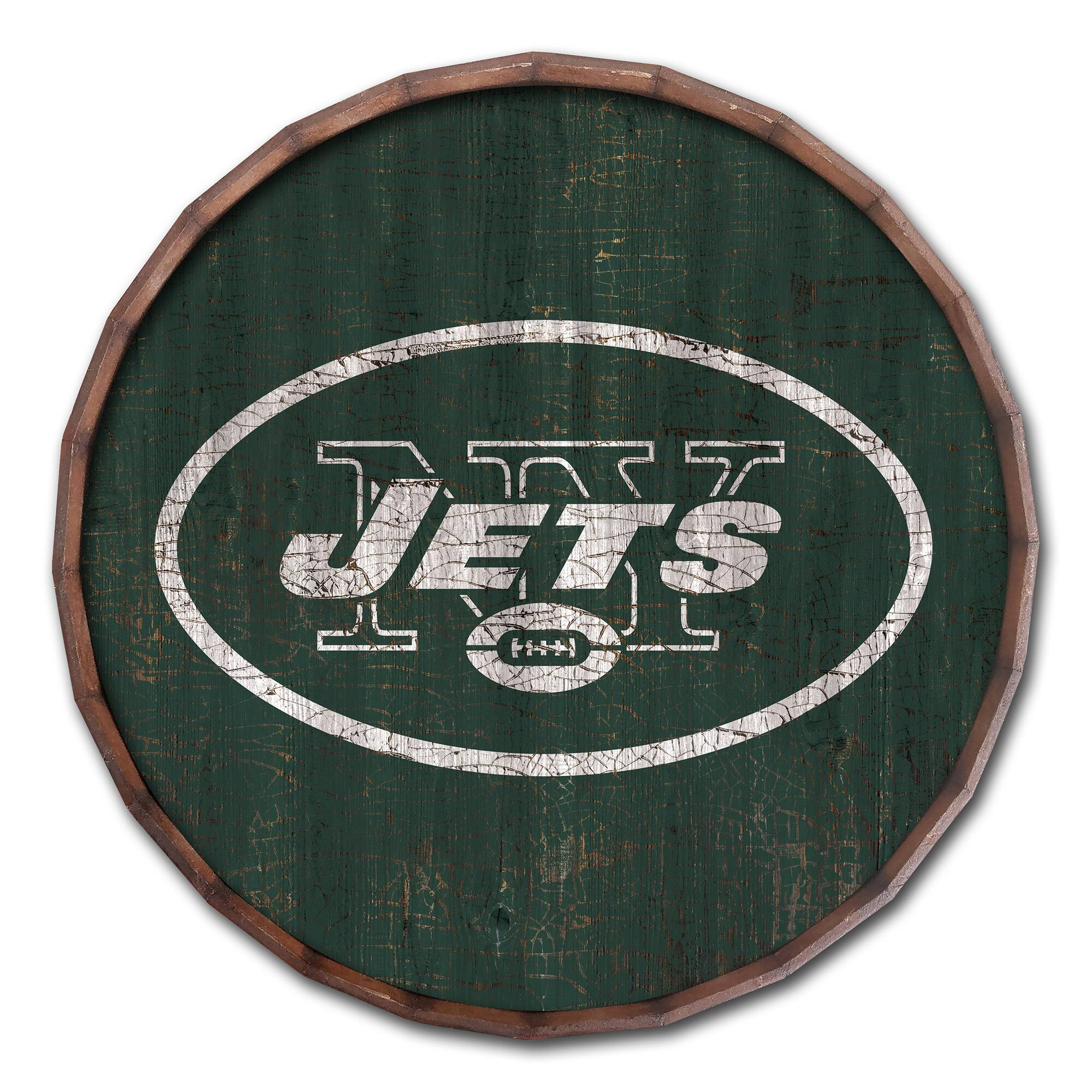 24" Cracked Color Barrel Top Sign
