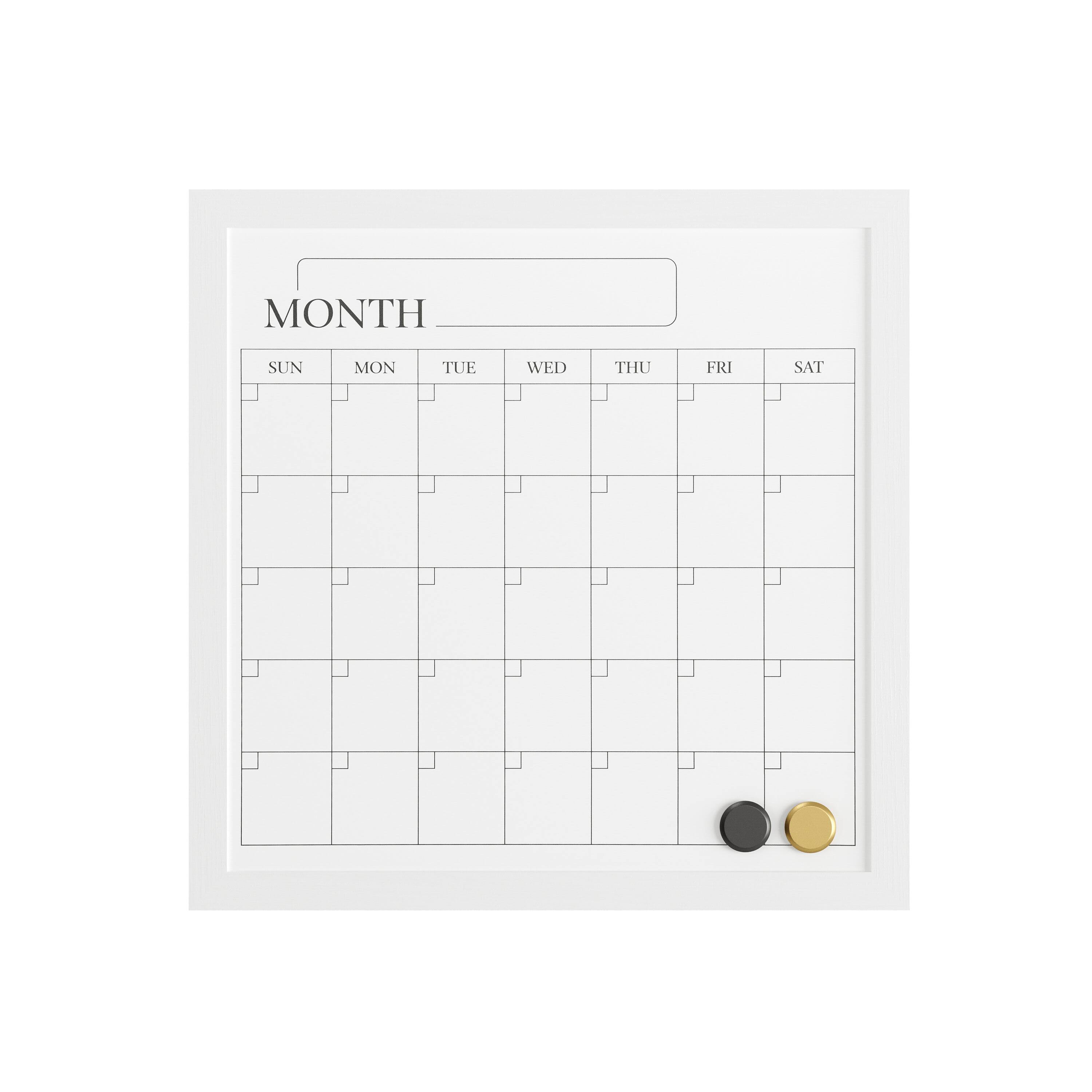 The text on the image reads "MONTH" and lists the days of the week, which are "SUN", "MON", "TUE", "WED", "THU", "FRI", "SAT".