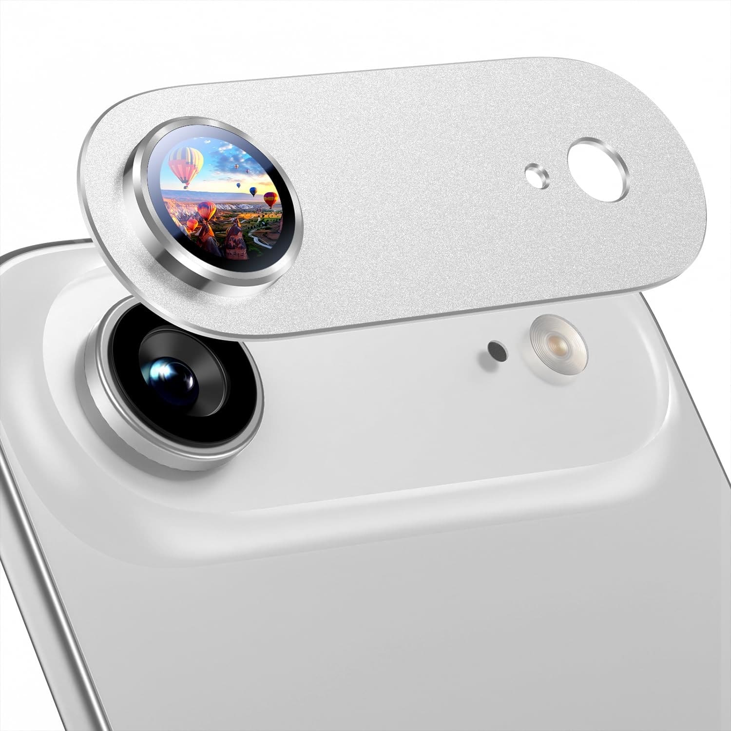 UUCOVER - 9H Tempered Glass Camera Lens Protector for Apple iPhone Air, Scratch Resistant, Anti-Reflective Frame Protective Cover - Silver