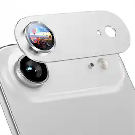 UUCOVER - 9H Tempered Glass Camera Lens Protector for Apple iPhone Air, Scratch Resistant, Anti-Reflective Frame Protective Cover - Silver