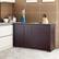 Alt View 9. Costway - Kitchen Storage Cabinet Sideboard Buffet Cupboard Wood Sliding Door Pantry - Brown.