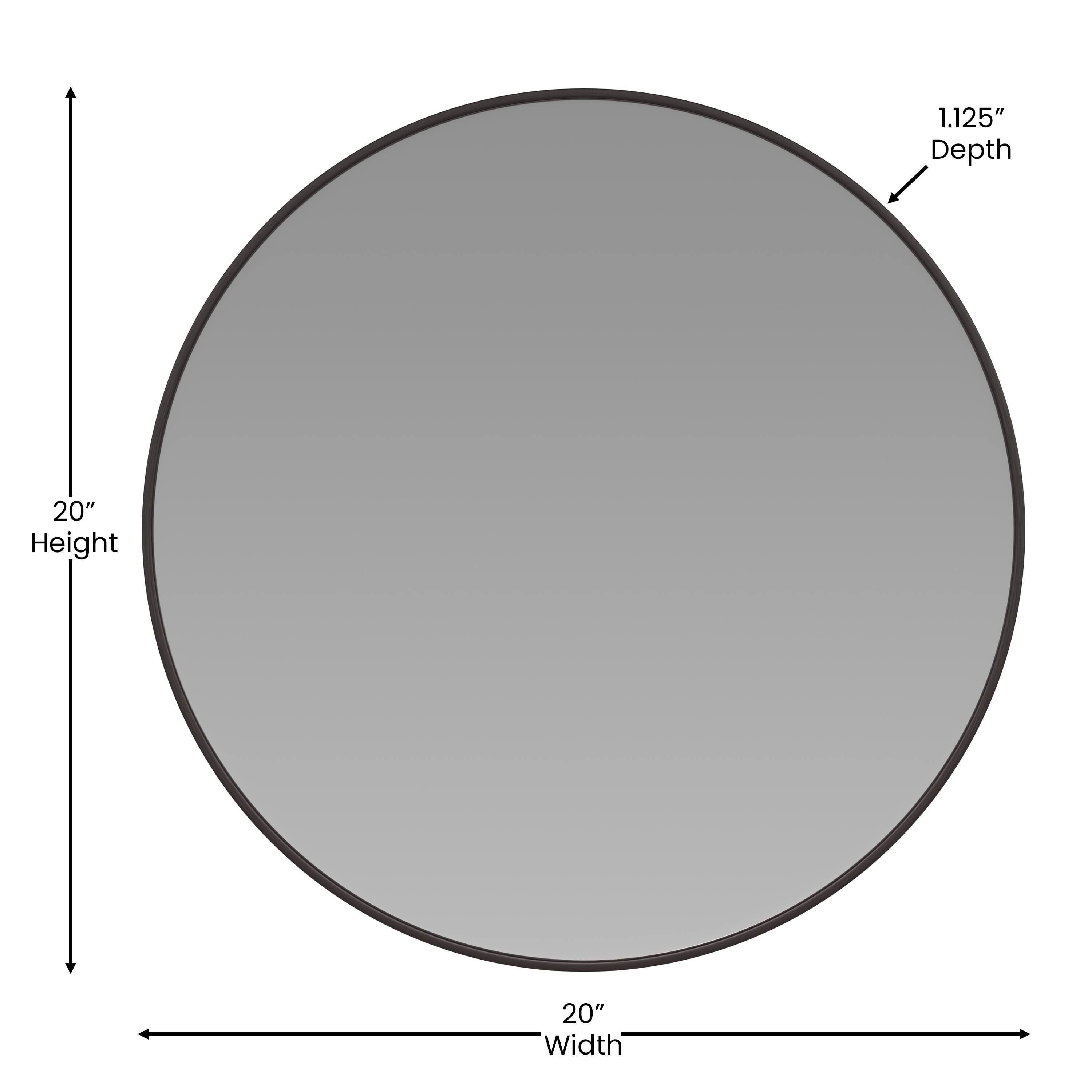 Alt View 15. Alamont Home - Metal Framed Wall Mirror - Large Accent Mirror for Bathroom, Vanity, Entryway, Dining Room, & Living Room - Black.
