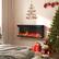 Alt View 3. Costway - Costway 40" Wide 3-Sided Electric Fireplace Insert with Remote Control 12 Flame Colors - Black.