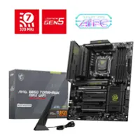 MSI - MAG B850 TOMAHAWK MAX WIFI (Socket AM5) AMD B850 ATX DDR5 Wi-Fi 7 Motherboard - Black - Front_Zoom