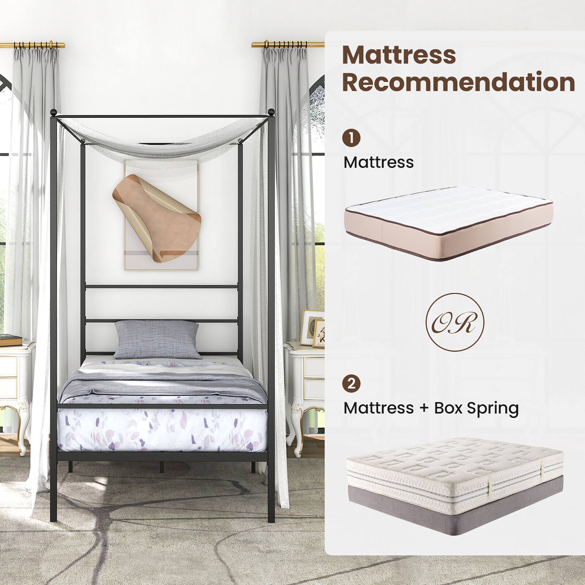 Mattress Recommendation

1. Mattress

2. Mattress + Box Spring