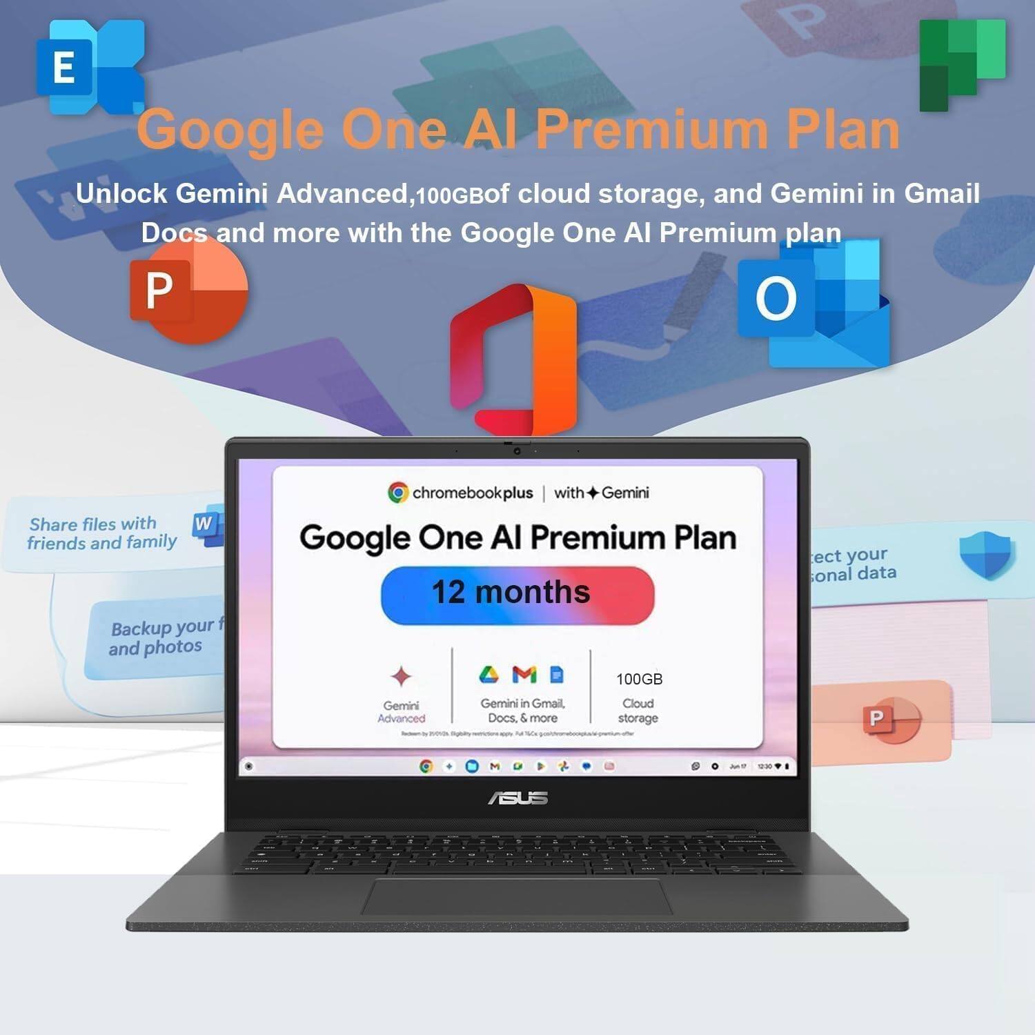 Alt View 3. ASUS - Chromebook CM1402 14" FHD Laptop - MediaTek Kompanio 520 - 4GB Memory - 128GB Storage(64GB+64GB SD Card) - Gravity Gray.