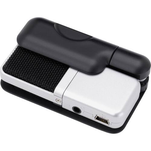 Left. Samson - Samson Go Mic Portable Clip-on USB Condenser Microphone (Titanium) + Accessories.