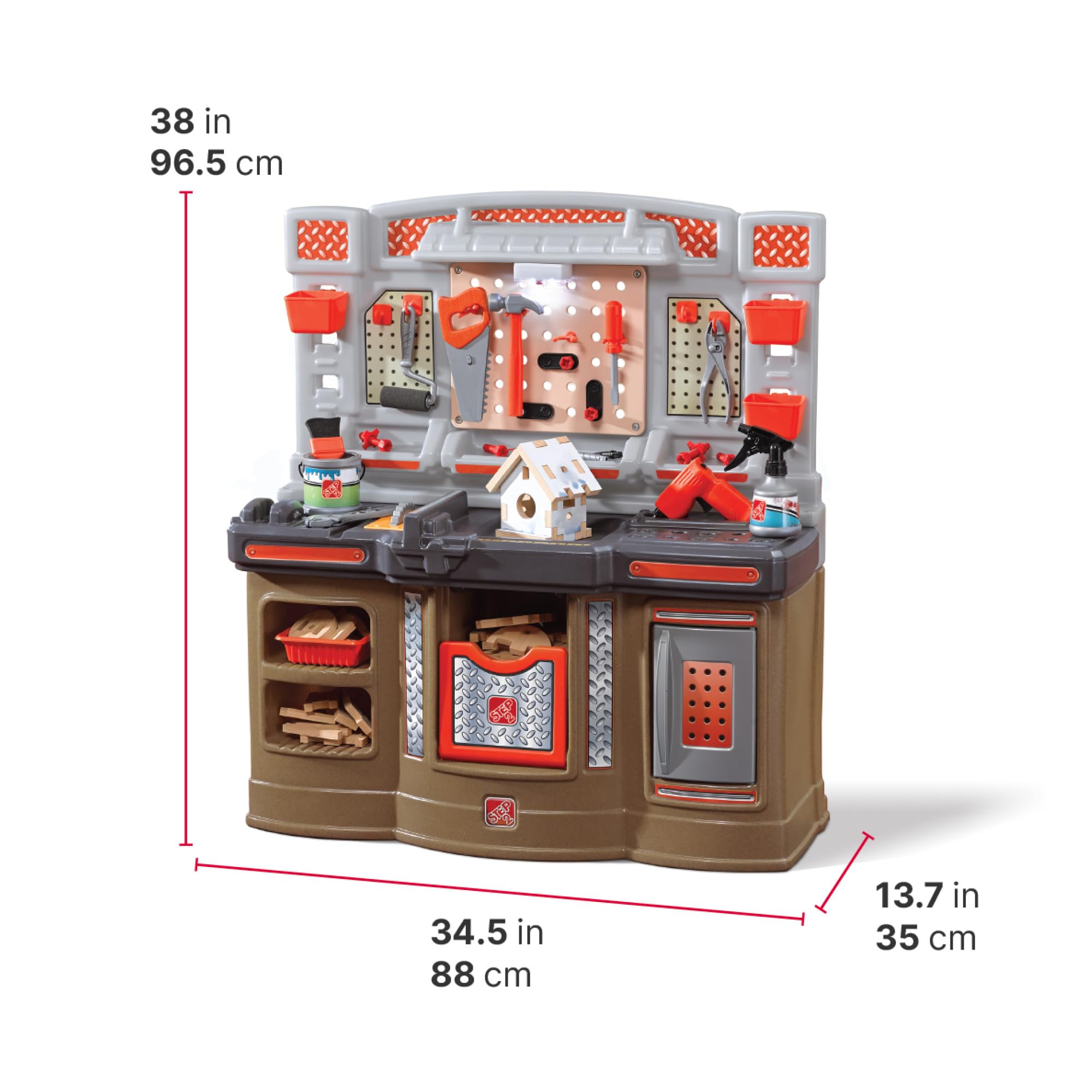 38 in  
96.5 cm  

34.5 in  
88 cm  

13.7 in  
35 cm