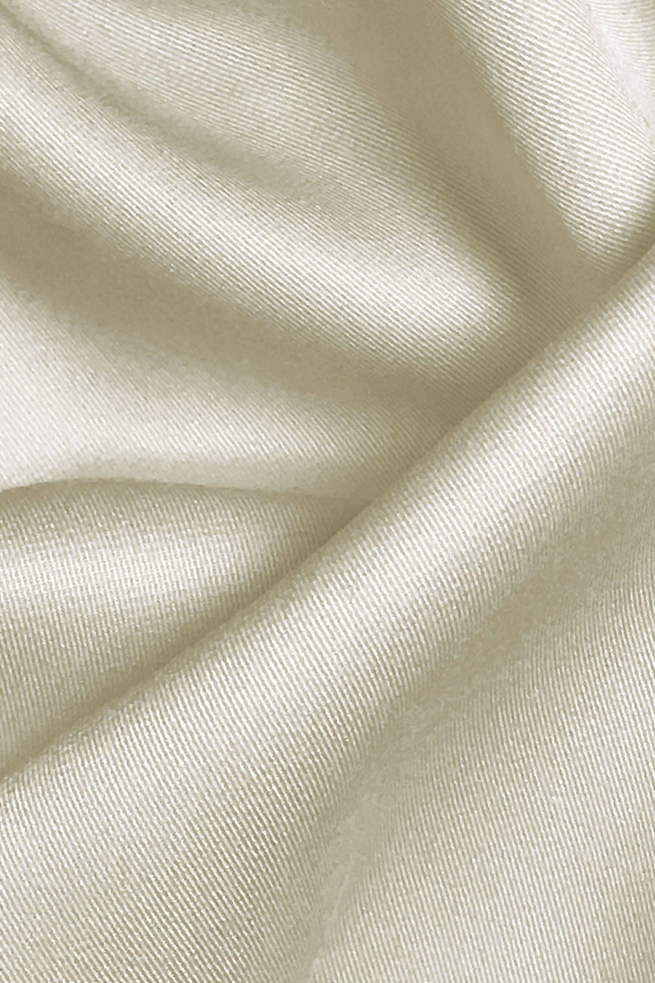 Alt View 4. BedVoyage - Luxury 100% viscose from Bamboo Fitted Sheet, King- Ivory - Ivory.