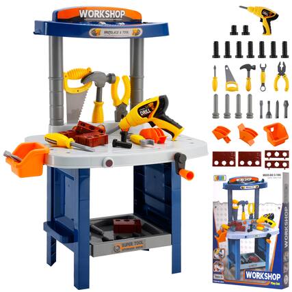 WORKSHOP
BRICOLAGE & TOOL
DRILL
SUPER TOOL RACK STORAGE
WORKSHOP
BRICOLAGE & TOOL
SAFE AND FUN
WORKSHOP
Plays Set
AGES 3+
ITEM NO: 60006
