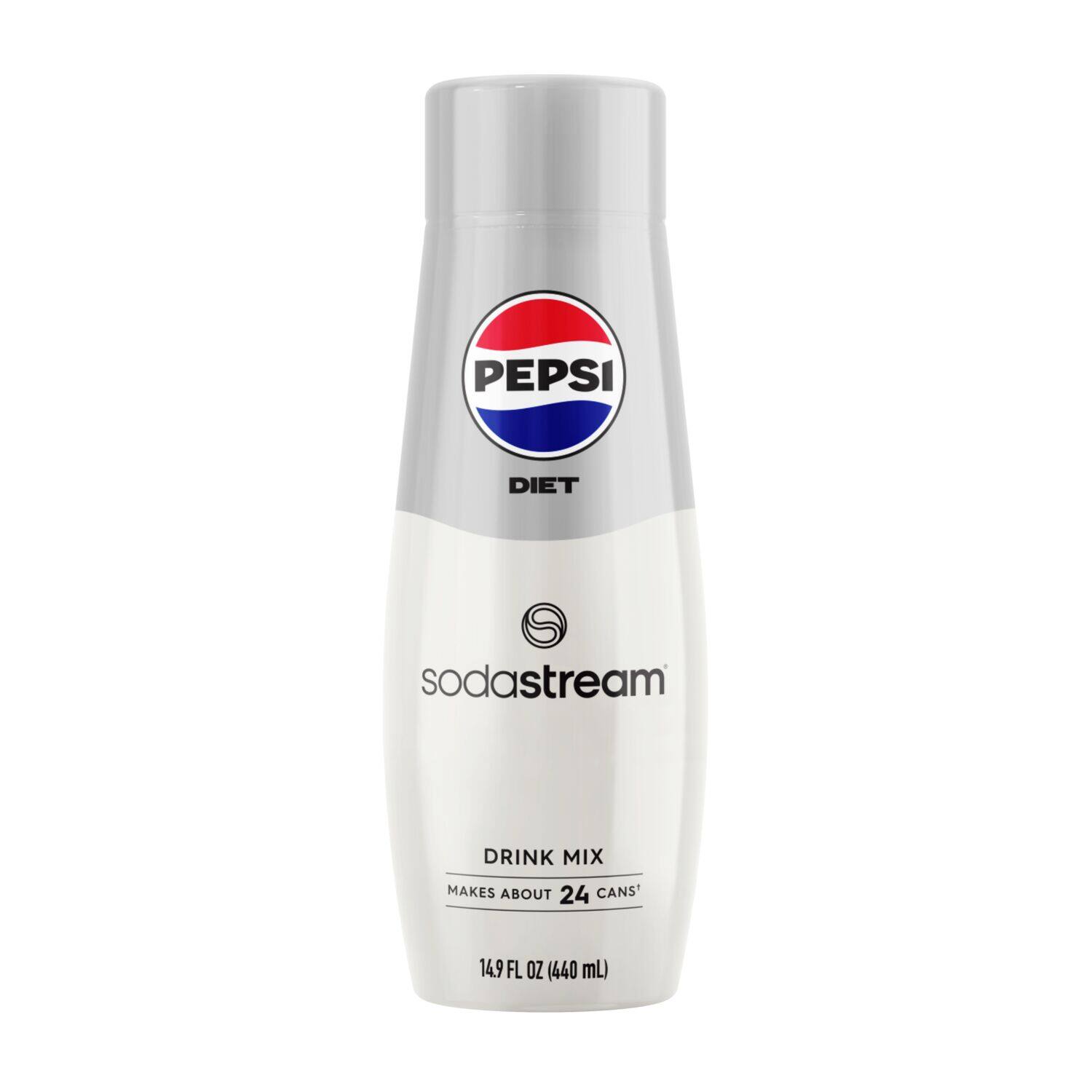 PEPSI DIET sodastream DRINK MIX MAKES ABOUT 24 CANS' 14.9 FL OZ (440 mL)