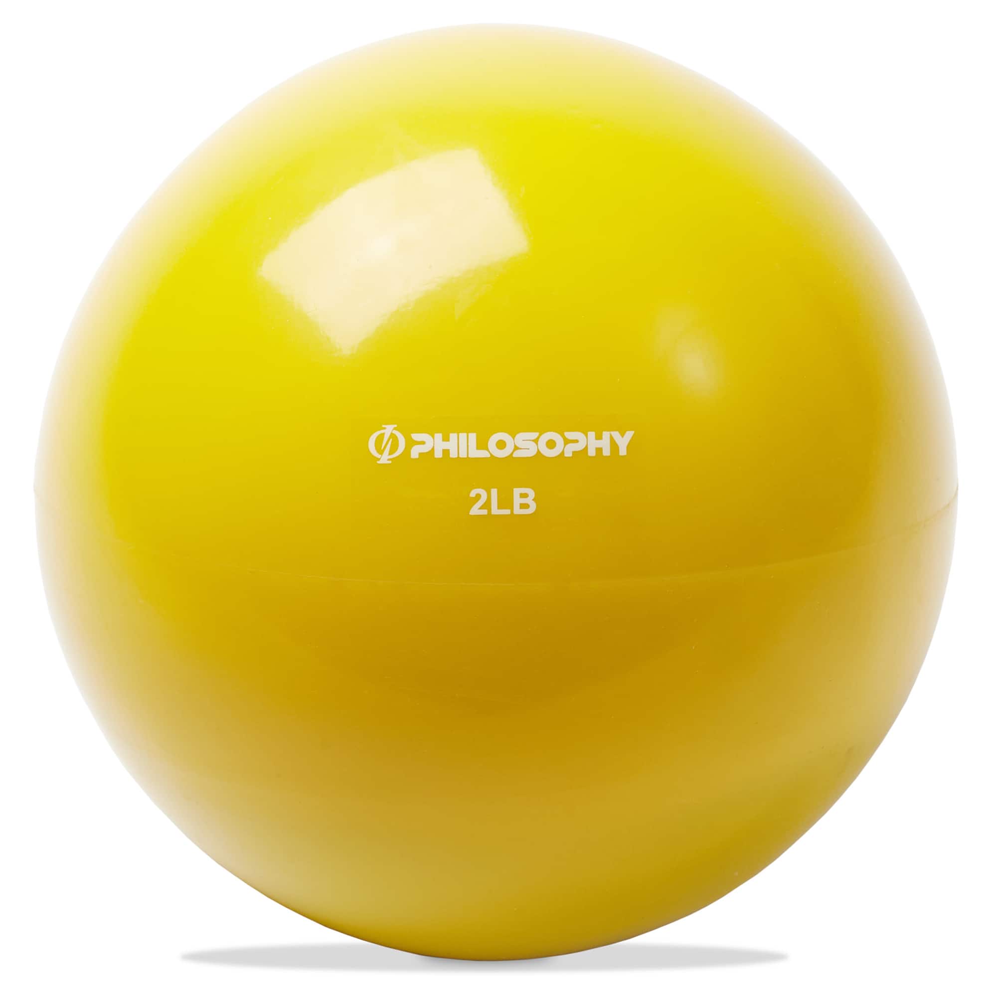 Philosophy Gym - Toning Ball - Soft Weighted Mini Medicine Ball - Yellow