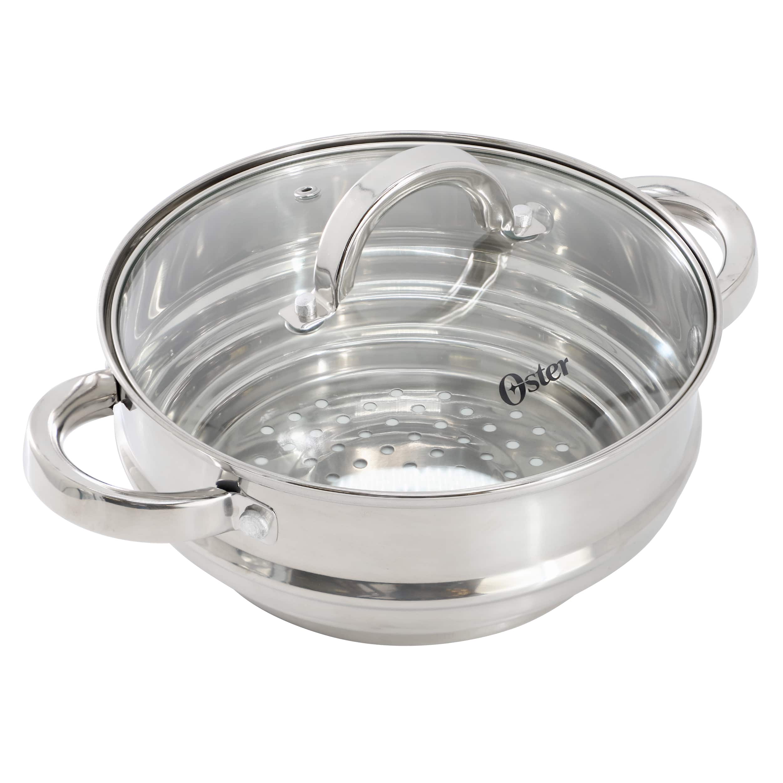 Oster - Sangerfield 8 Inch Universal Stainless Steel Steamer with Lid - Silver