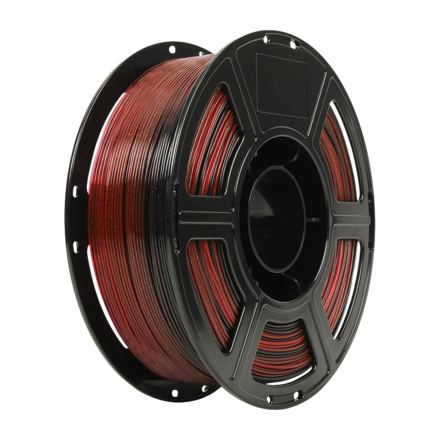 Alt View 4. Flashforge - PLA Crystal Rainbow 3D Printer Filament-1.75mm-1kg (2.2 lbs) Spool - Gothic Rose.