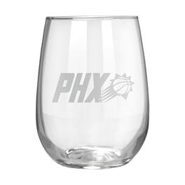 Great American Products - Phoenix Suns Etched 17oz. Rally Cry Stemless Wine Glass - Multicolor