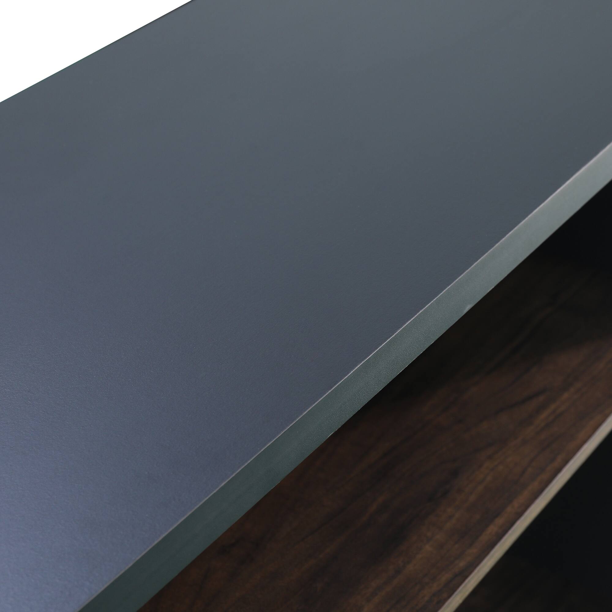 Alt View 8. Parrot Uncle - 72" Farmhouse TV Stand with Electric Fireplace, Open Storage Shelves and Cabinets for TV up to 80" - Brown.