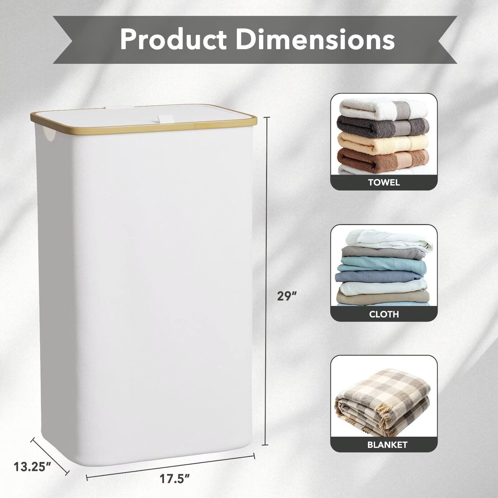 Product Dimensions  
TOWEL 29"  
CLOTH 13.25" 17.5"  
BLANKET