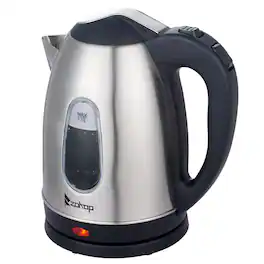 Winado - Electric Kettle, 1.8 Liters Stainless Steel Hot Water Boiler & Heater, BPA-Free Electric Tea Kettle with Auto Shut-Off - Stainless Steel and Black