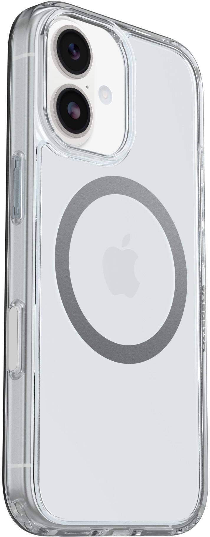 Angle. OtterBox - Symmetry Series Hard Shell for iPhone 17 - Clear.