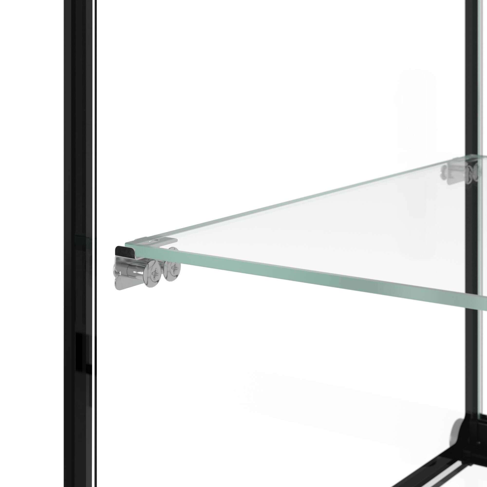 Alt View 5. Koolmore - 22 in. Tiered Pastry Display Case With Shelf and Sliding Door  ETL Certified, 2.2 cu. ft. Capacity (KM-DC-2CSBK) - Black.