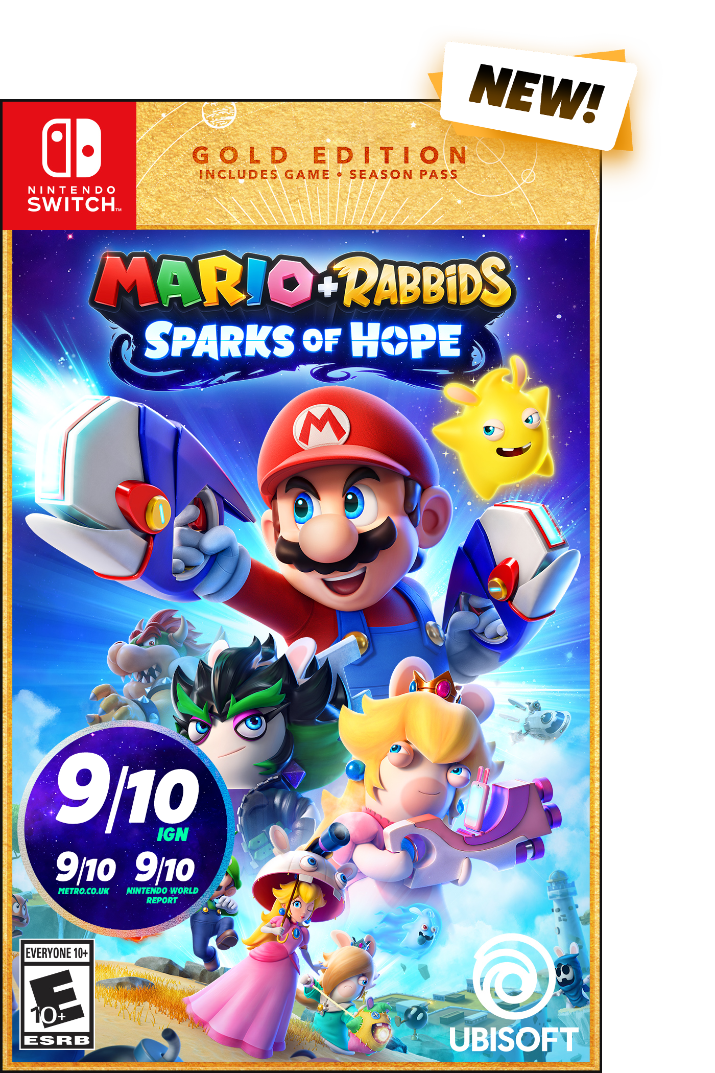 Front. Ubisoft - Mario + Rabbids Sparks of Hope – Gold Edition.