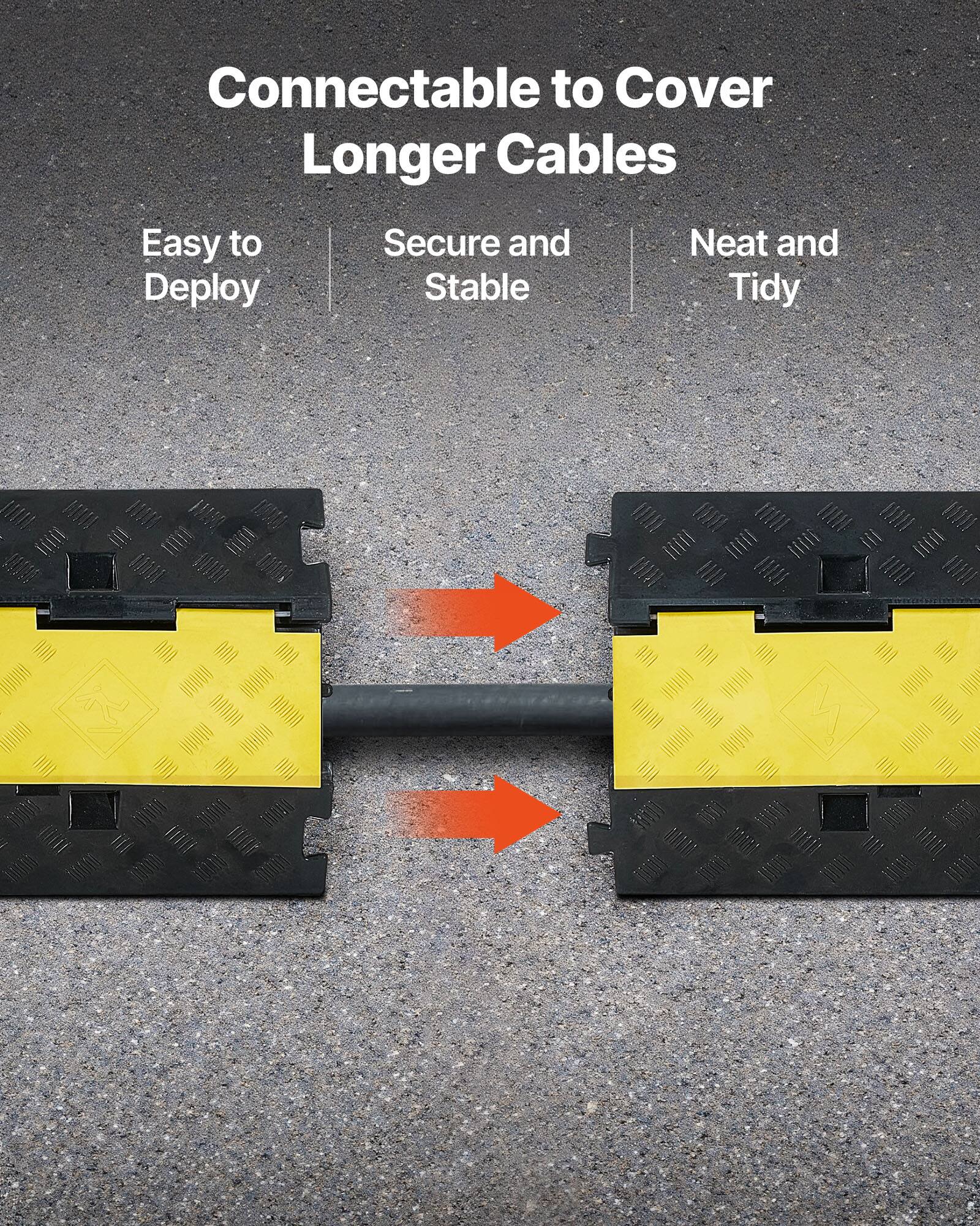 Connectable to Cover Longer Cables

- Easy to Deploy
- Secure and Stable
- Neat and Tidy