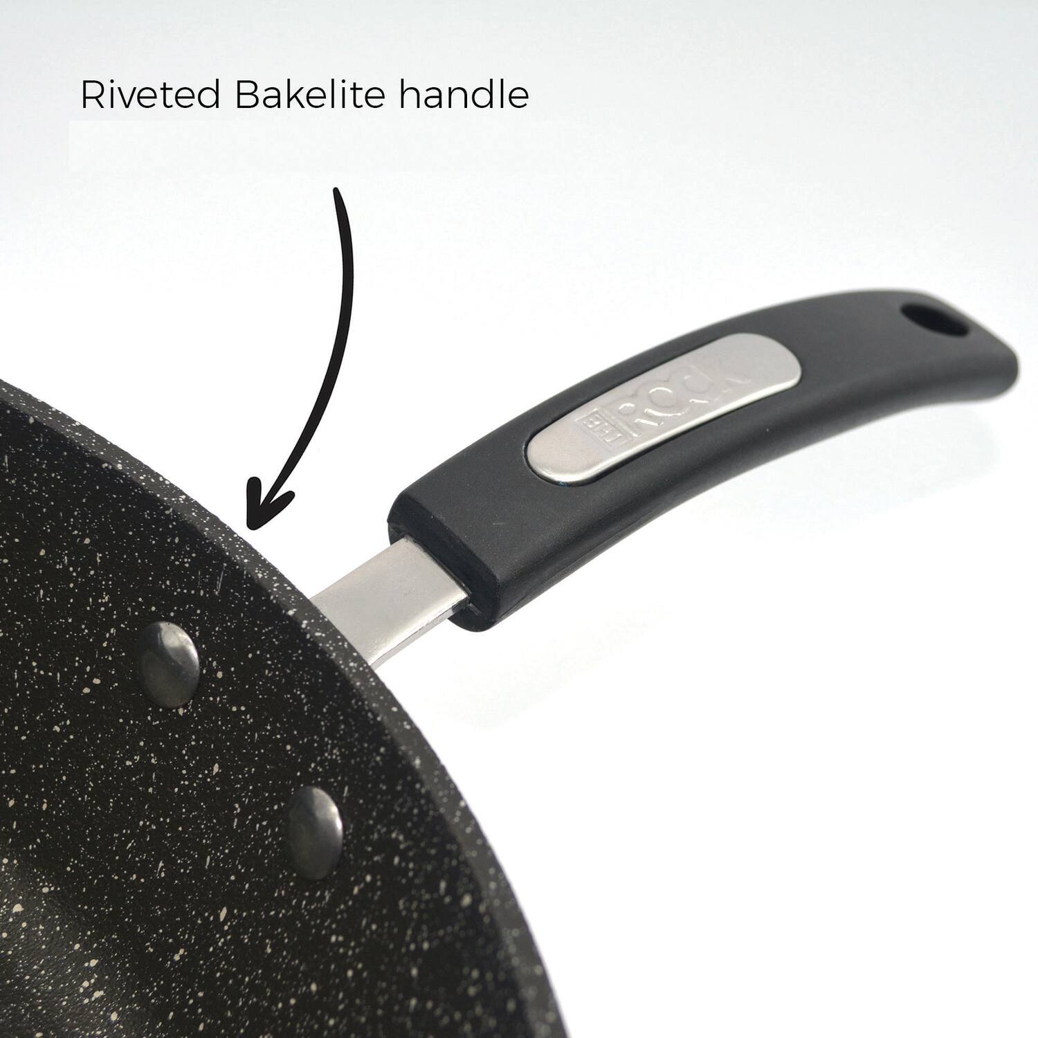 Riveted Bakelite handle