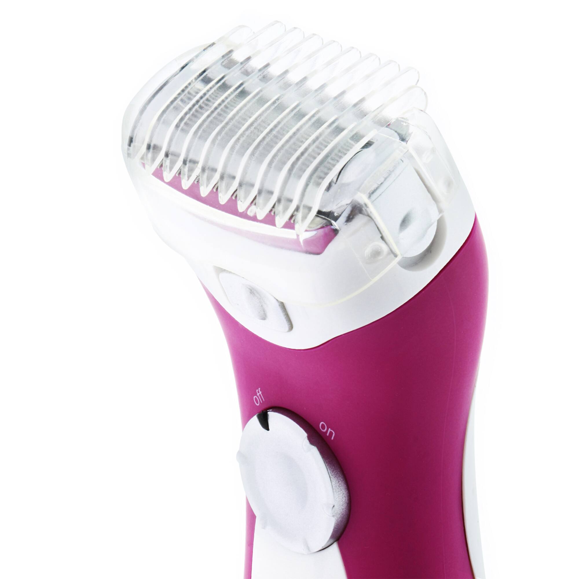 Alt View 1. PureSilk - Women's Cordless Wet & Dry Electric Shaver, Hypoallergenic 3-Blade Razor for Legs and Underarms - Purple.