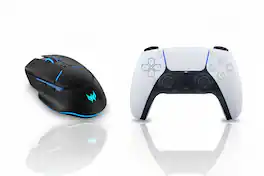 Acer - Predator Cestus 530 Wireless Gaming Mouse Black + PlayStation 5 DualSense Wireless Controller - White