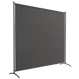 Outsunny - Privacy Screen, 5.9FT Tall Room Divider with UPF30+ Protection, Freestanding Privacy Panel - Dark Gray