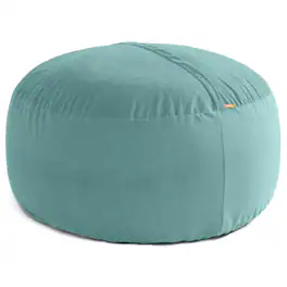 Jaxx - 5 Foot Saxx - Large Round Bean Bag Chair for Adults - Lush Velvet Turquoise