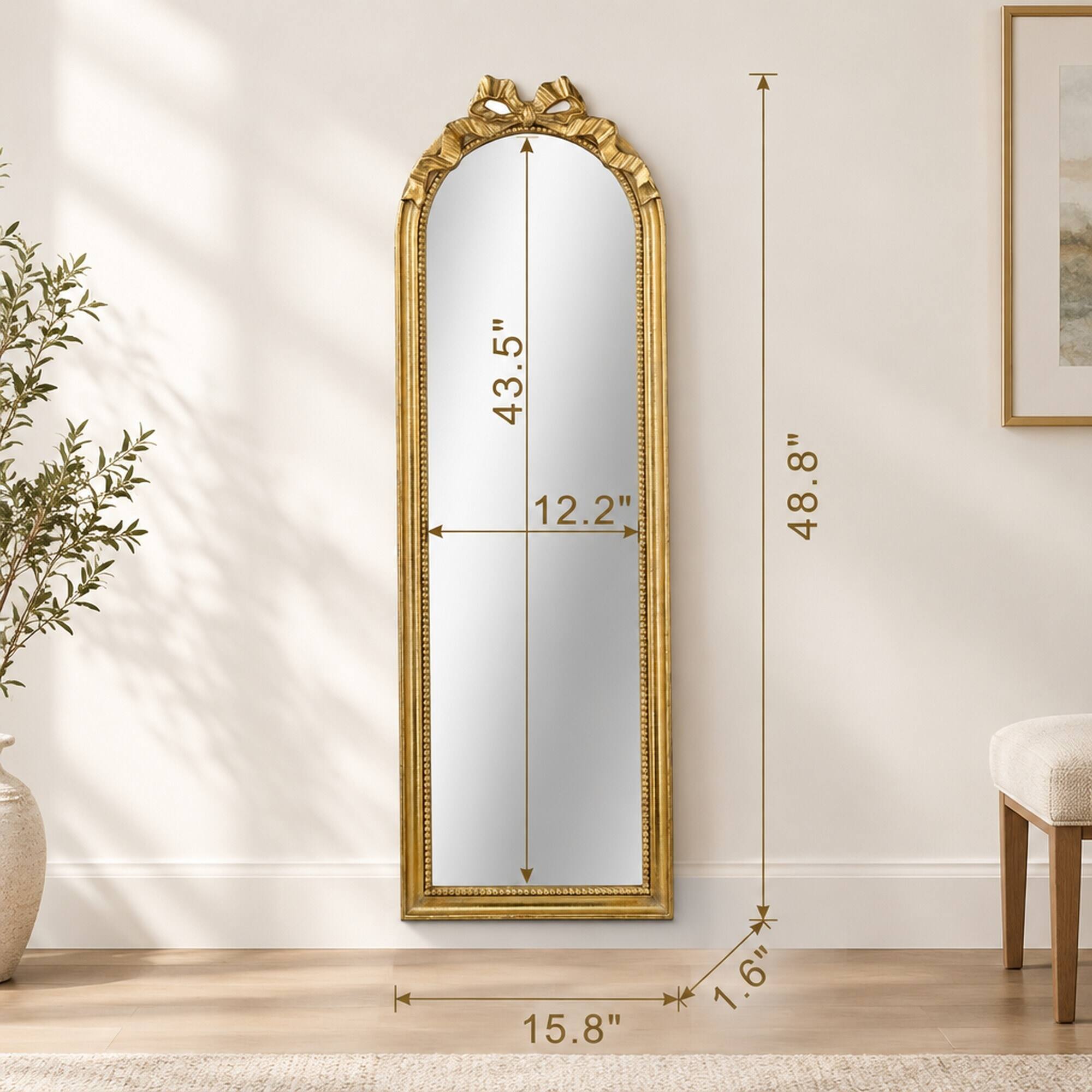 43.5" x 12.2"  
48.8"  
15.8"  
1.6"