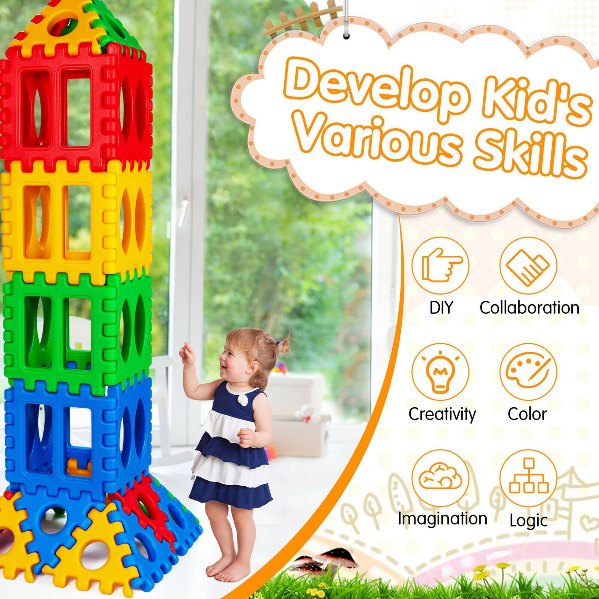 Develop Kid's Various Skills

- DIY
- Collaboration
- Creativity
- Color
- Imagination
- Logic