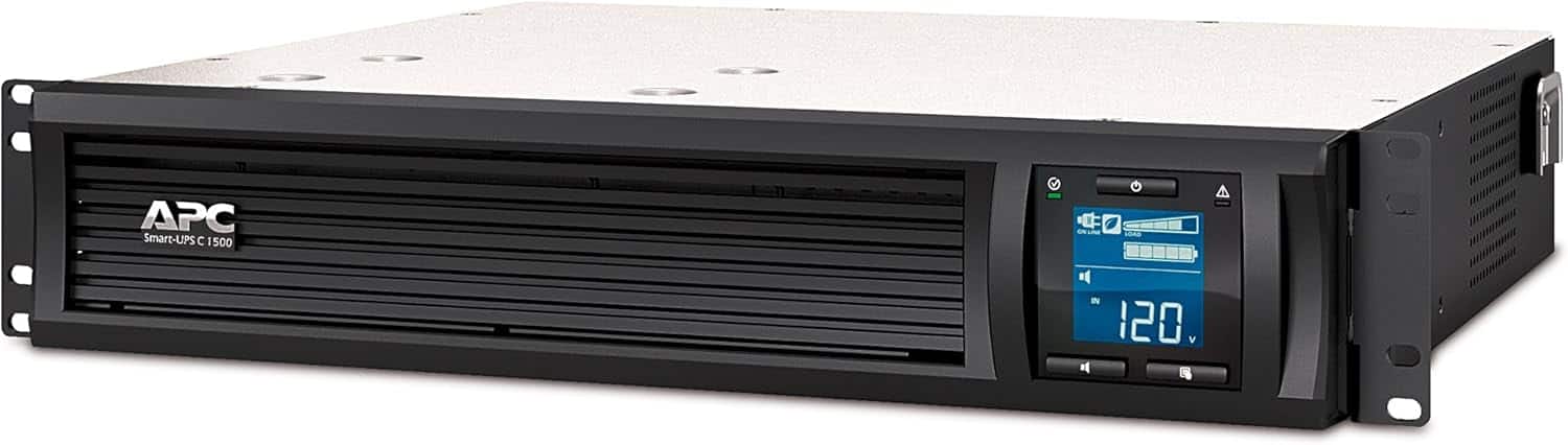 APC - 1500VA Smart UPS with SmartConnect, SMC1500-2UC Rack Mount UPS Battery Backup, Sinewave, AVR, 120V, Line Interactive - Black