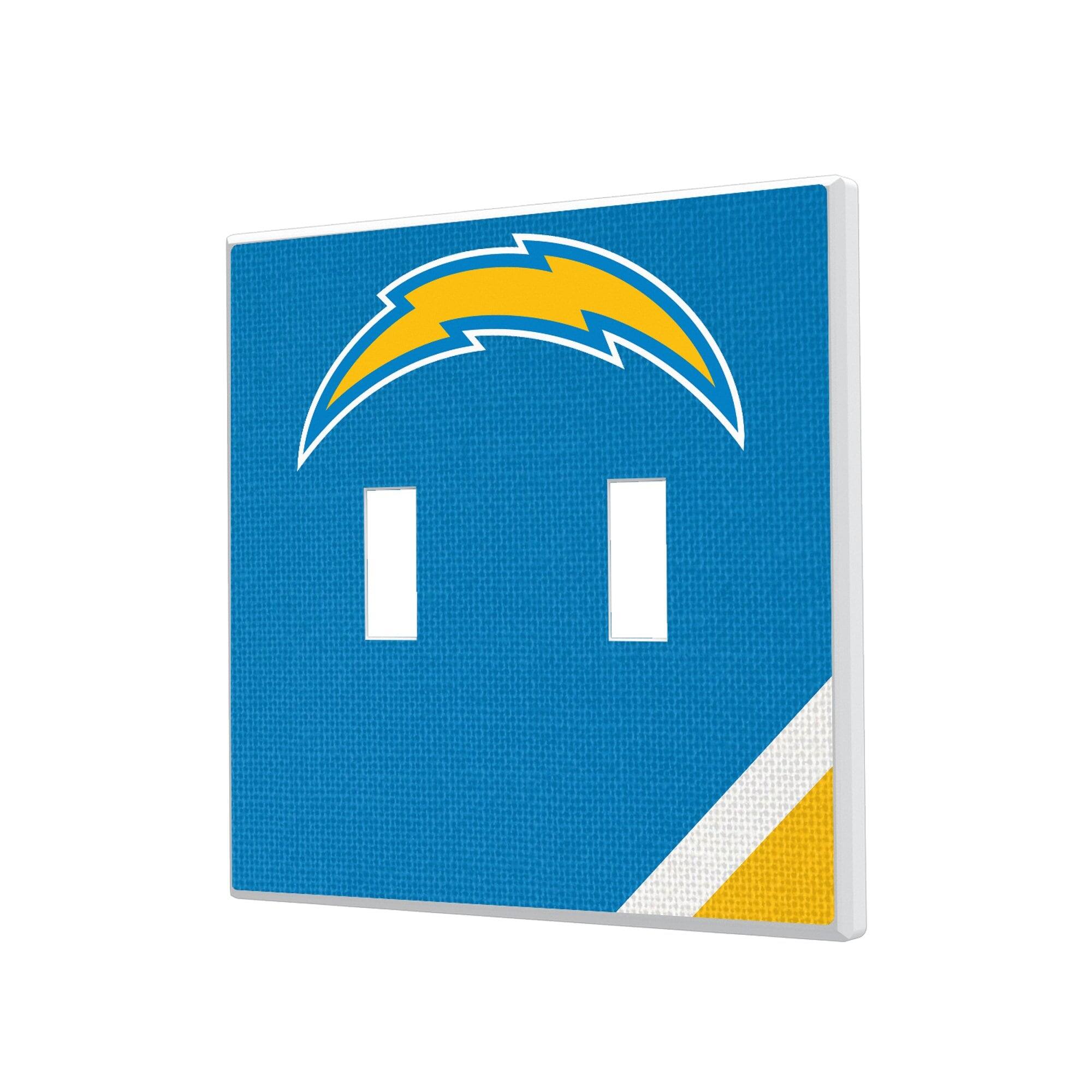 Keyscaper - Los Angeles Chargers Diagonal Stripe Double Toggle Light Switch Plate - Multicolor price history on PriceWatchPro