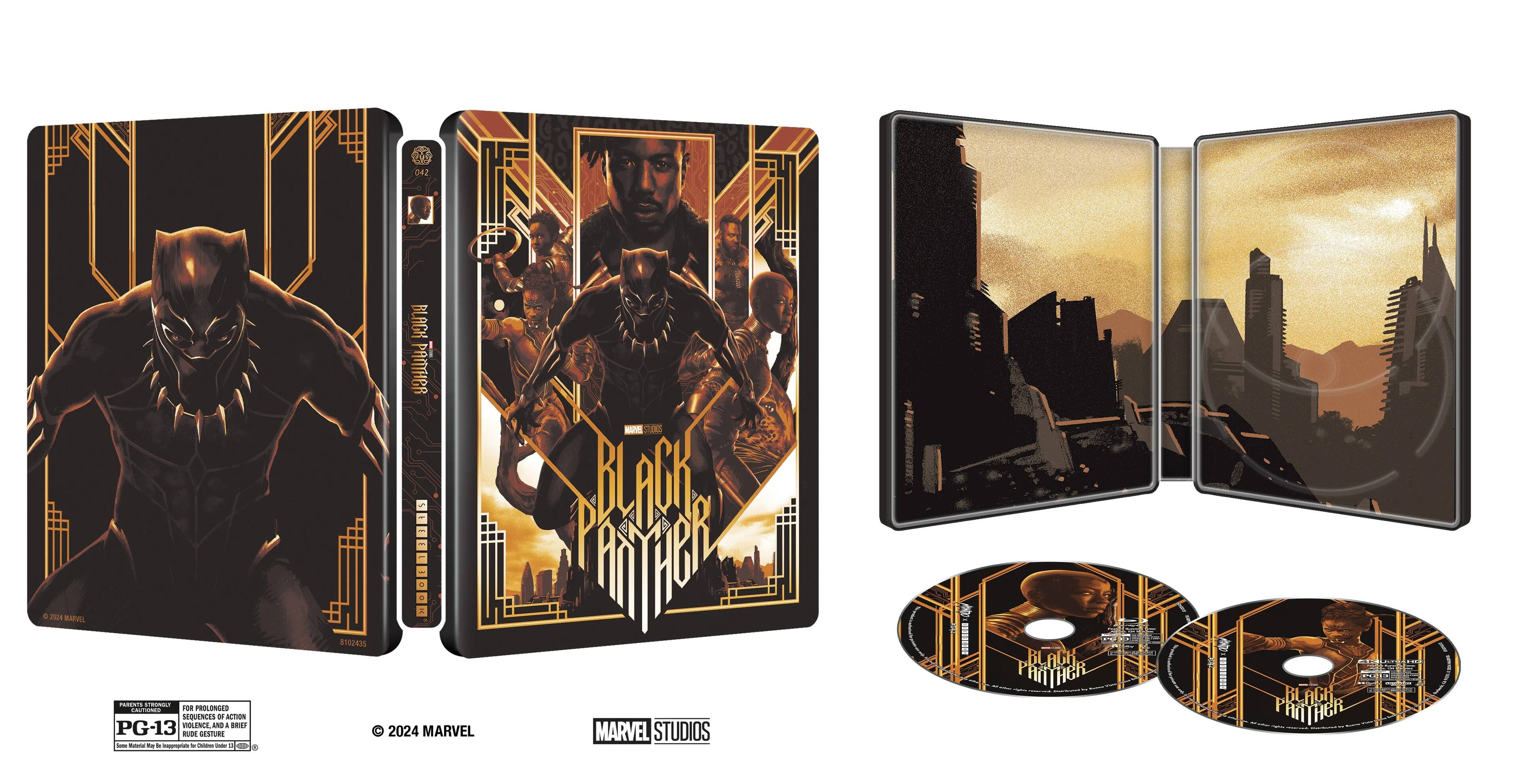 Steelbook Black Panther (4K / Blu-ray + Digital) [4K Ultra HD Blu-ray]