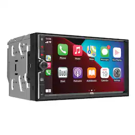 Dual - 7" Double DIN Touchscreen Car Stereo | Wired & Wireless Apple CarPlay & Android Auto | Bluetooth | Backup Camera Input - Black