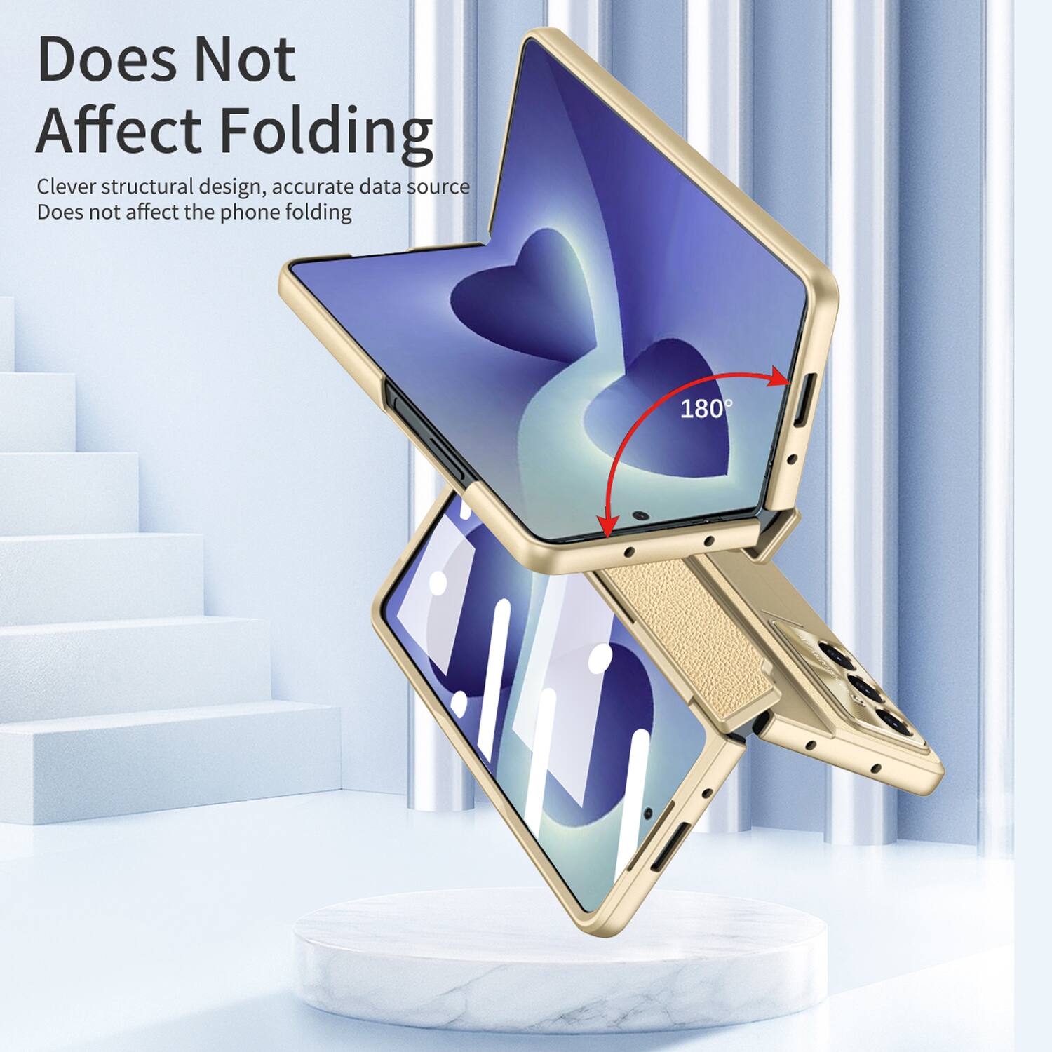 Does Not Affect Folding

Clever structural design, accurate data source

Does not affect the phone folding

180°
