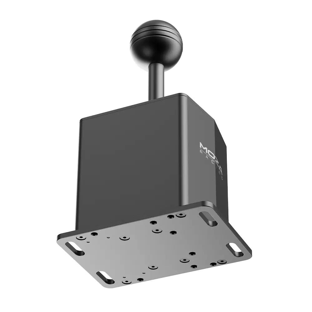 Left. Moza - MOZA HGP Shifter – CNC-machined Aluminum 8-Gear H-Pattern Racing Shifter - Black.