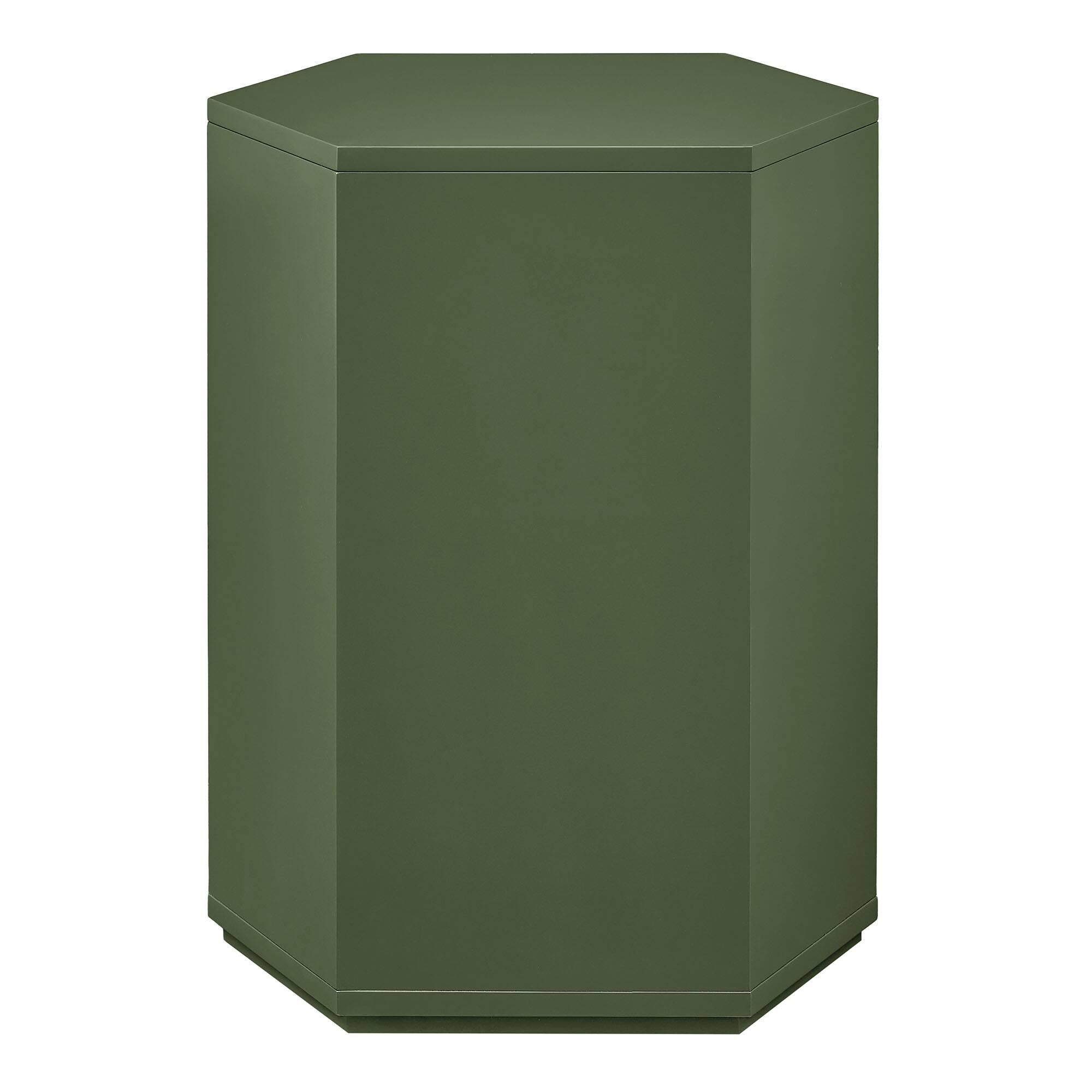 Alt View 3. Modway - Kade Faceted Semi-Gloss Side Table by Modway - Cypress.
