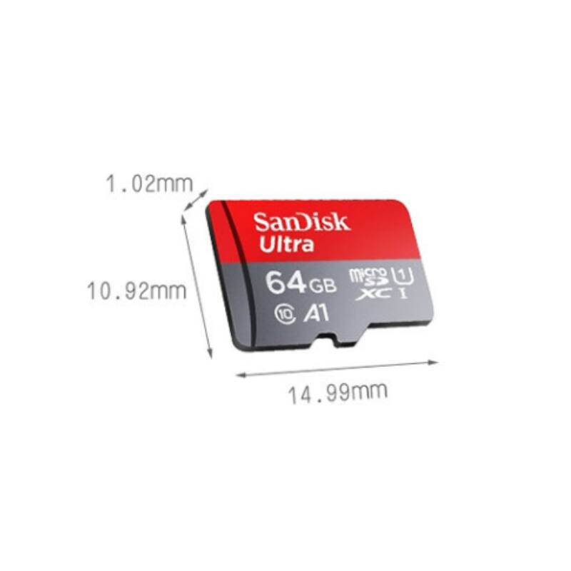 1 1.02mm  
10 10.92mm  
SanDisk Ultra micro  
1 64GB  
XC I  
A1  
14.99mm