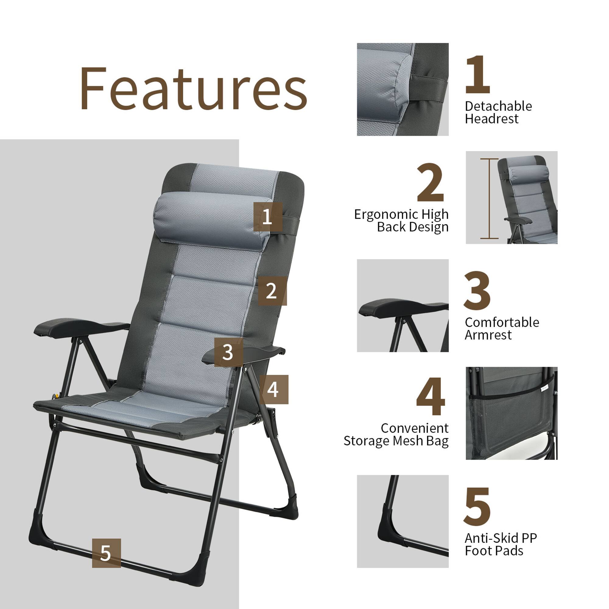 Features:
1. Detachable Headrest
2. Ergonomic High Back Design
3. Comfortable Armrest
4. Convenient Storage Mesh Bag
5. Anti-Skid PP Foot Pads