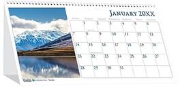 2026 House of Doolittle Earthscapes Scenic 8.5" x 4.25" Monthly Desktop Tent Calendar (3649-26) - Multicolor