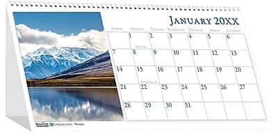 2026 House of Doolittle Earthscapes Scenic 8.5" x 4.25" Monthly Desktop Tent Calendar (3649-26) - Multicolor
