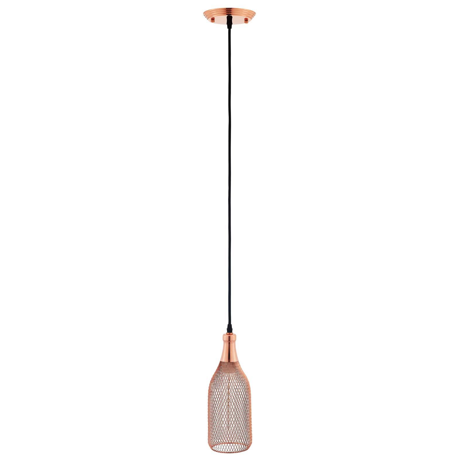 Angle. Modway - Glimmer Bottle-Shaped Rose Gold Pendant Light by Modway - Rose Gold.