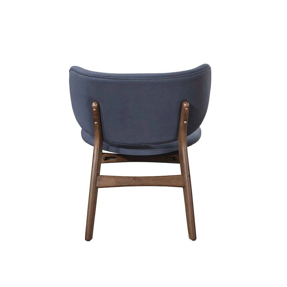 Back. New Classic Furniture - Adler Upholstered Lounge Chair - Blue.