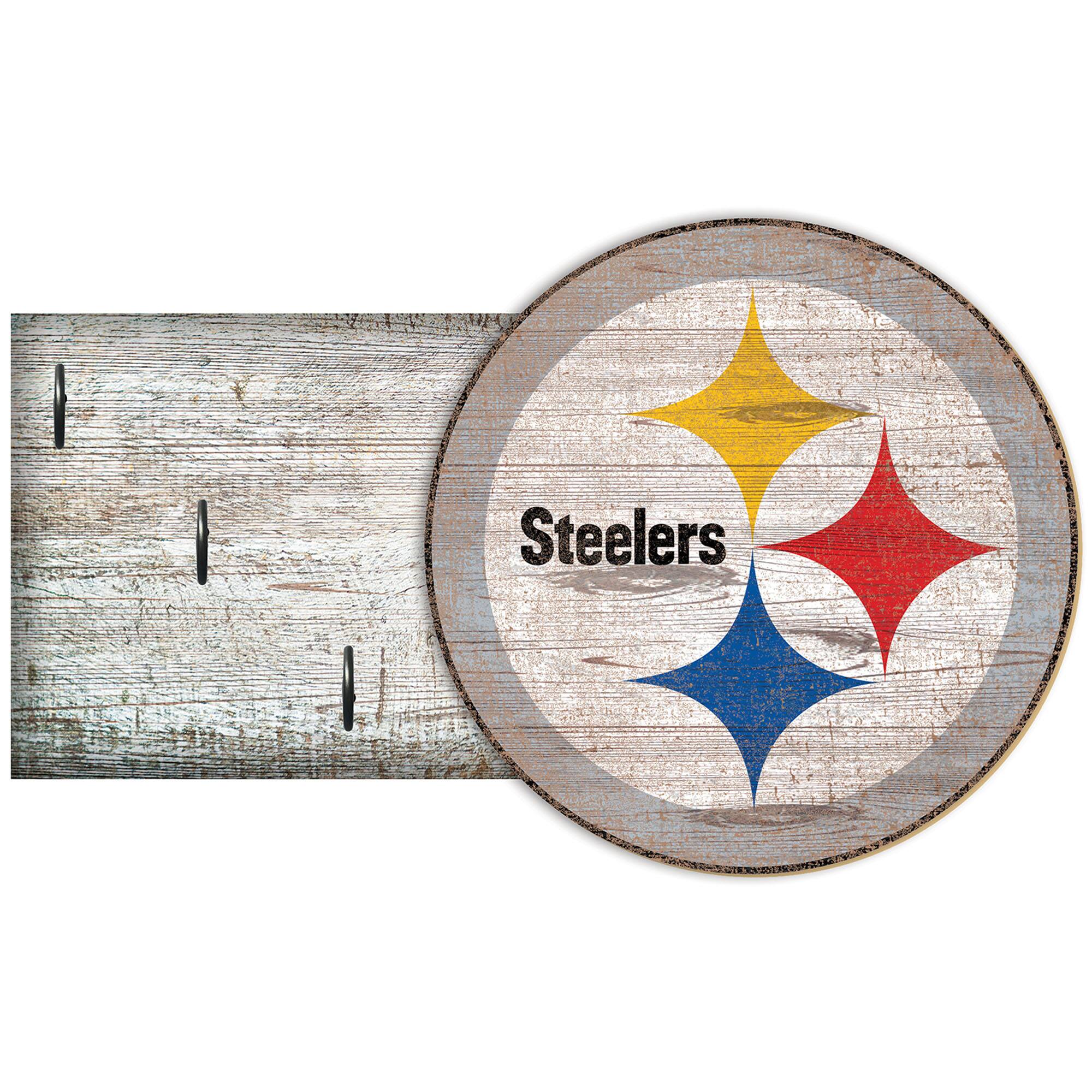 Pittsburgh Steelers 6" x 12" Mounted Key Holder