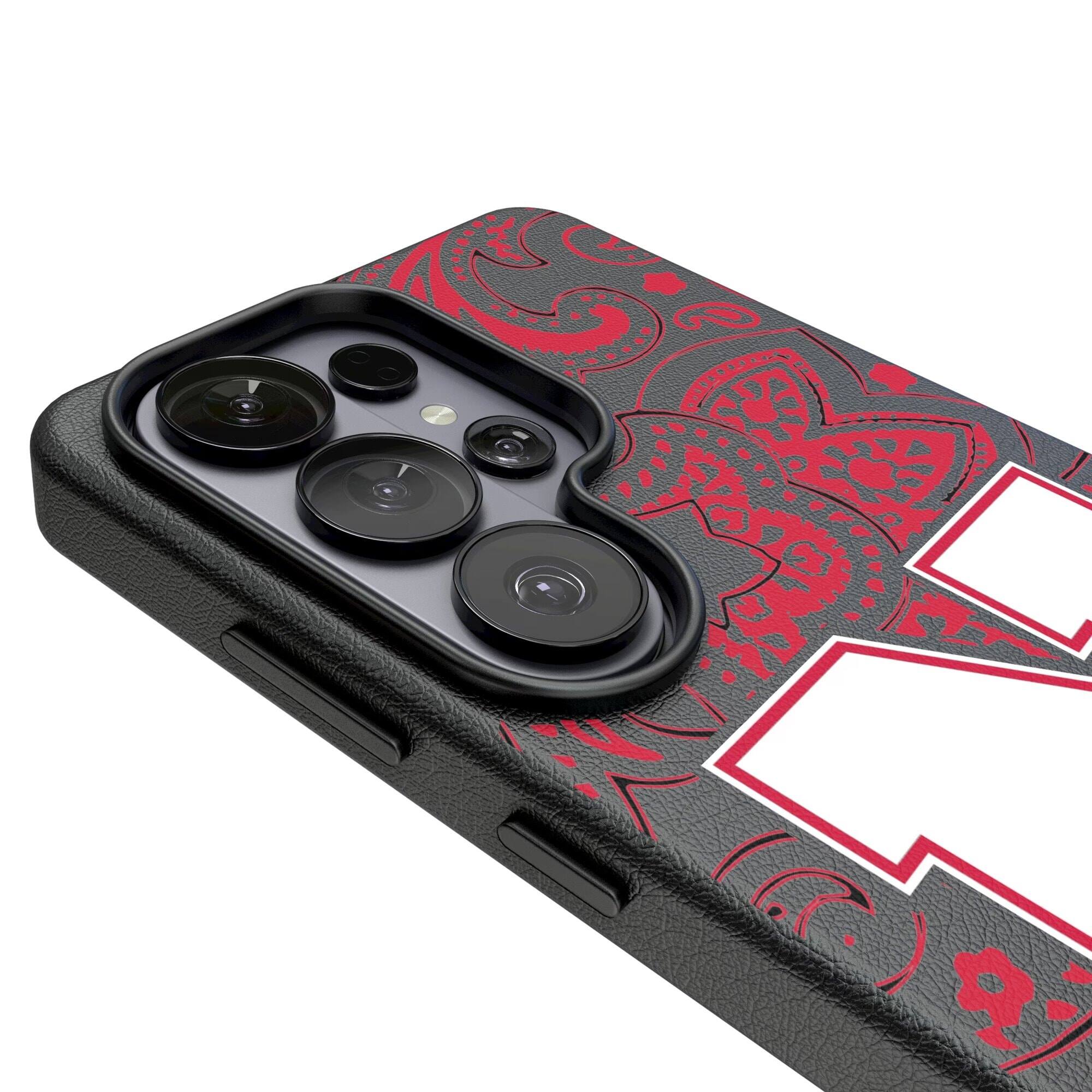Alt View 2. Keyscaper - Nebraska Huskers Block N Galaxy Magnetic Bump Case - S24 Ultra - Black.