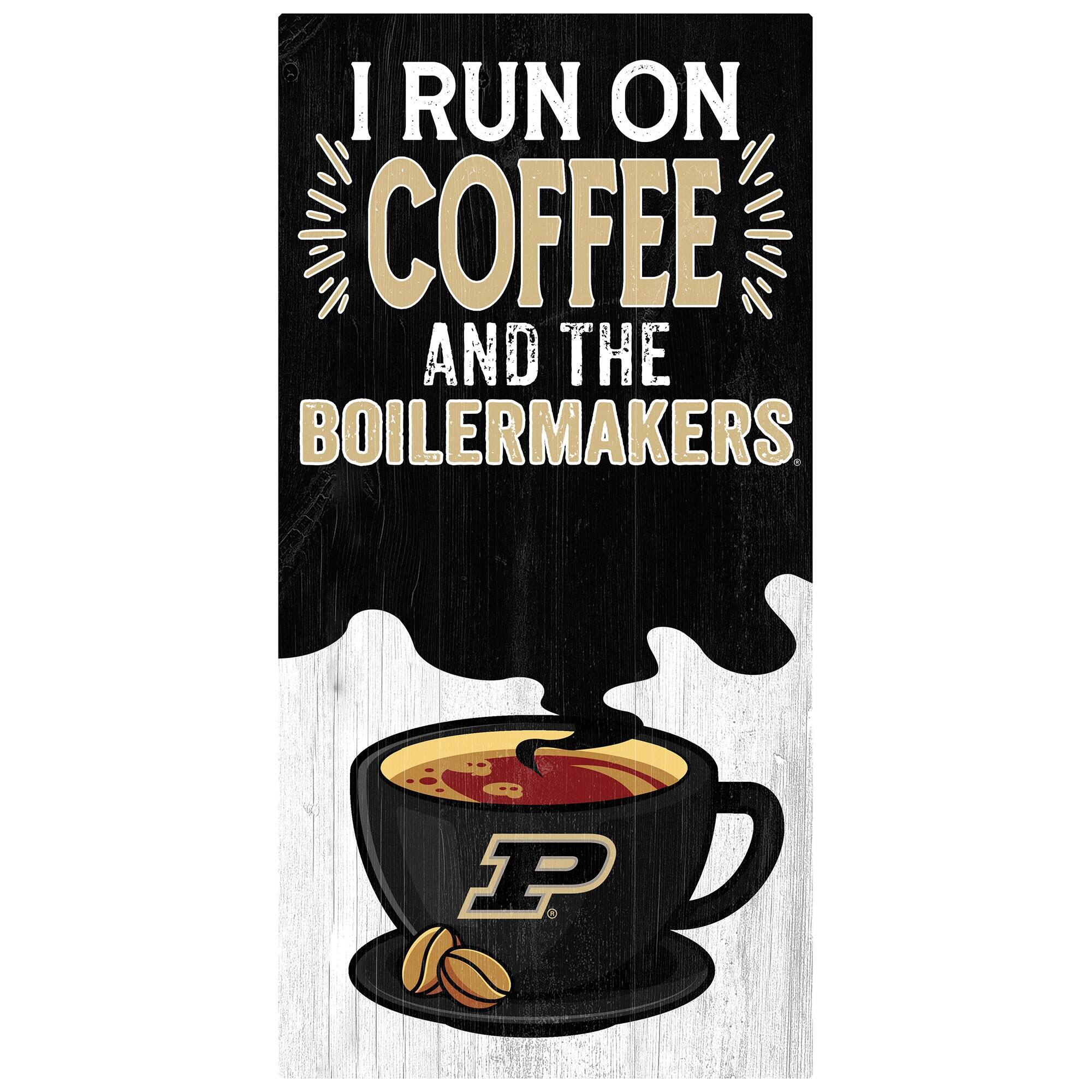 Purdue Boilermakers 6" x 12" Coffee Wall Art