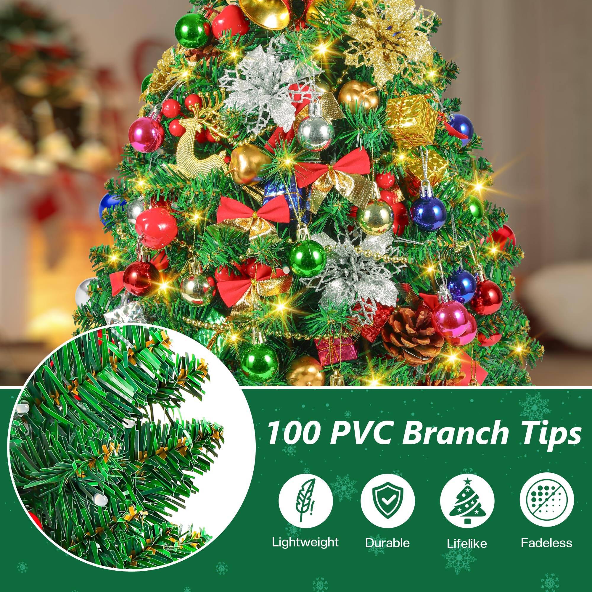 100 PVC Branch Tips

Lightweight  
Durable  
Lifelike  
Fadeless